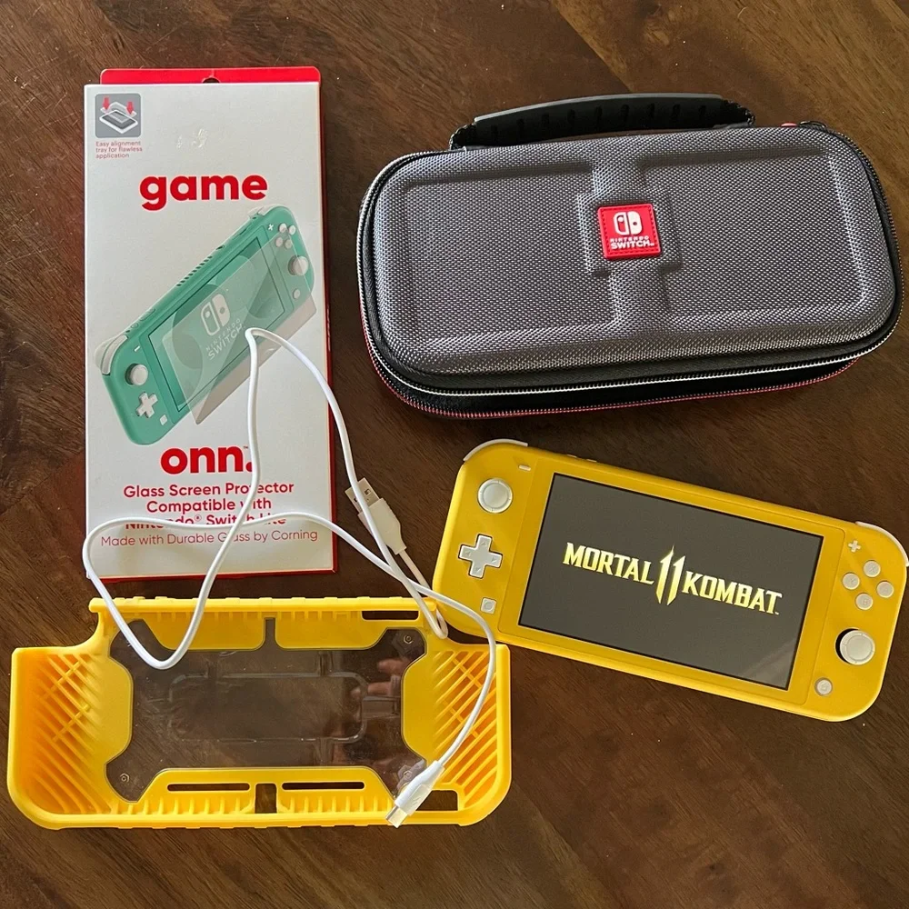 Nintendo Switch Lite with game and accessories!
